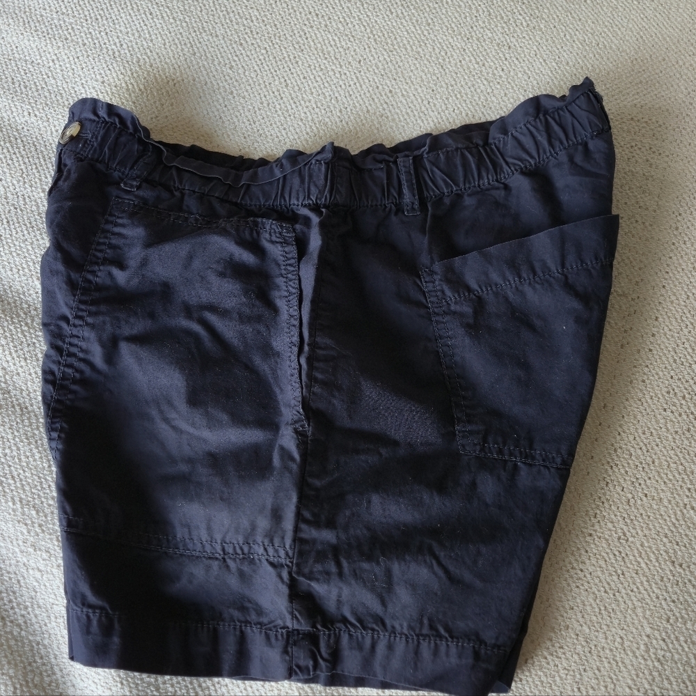 Lou & grey loft Navy shorts Lightweight Cotton XS Coastal Cottagecore Travel